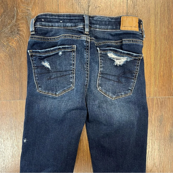 American Eagle distressed jeggings SZ 00 short - Picture 3 of 5